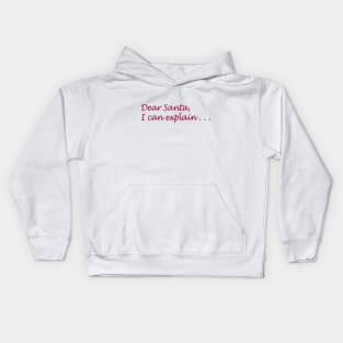 Dear Santa Kids Hoodie